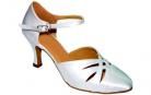 Danielle White Satin Ballroom Dance Shoe