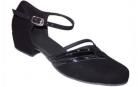 Beth Black Nubuck Ballroom Dance Shoe