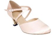 Carol Flesh Satin Ballroom Dance Shoe