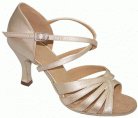 Mia Flesh Satin Latin or Ballroom Dance Shoe